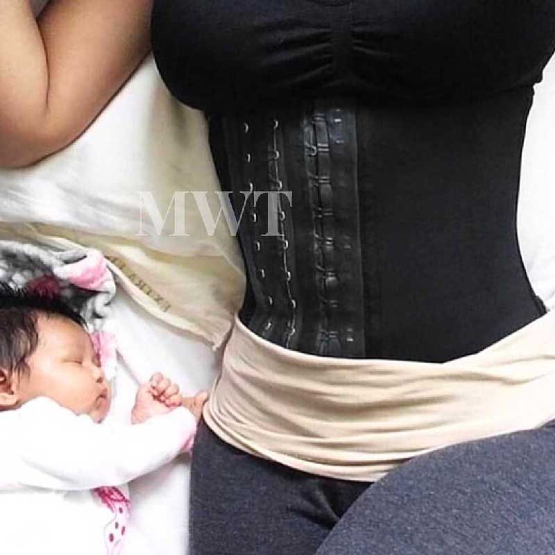 Gaine post-partum MWT portée après l’accouchement