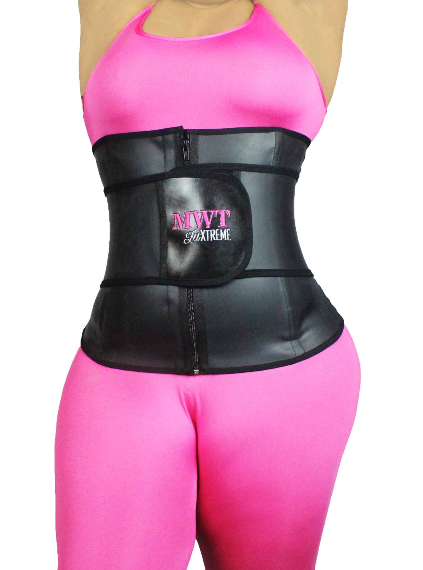 Gaine all latex fit xtreme à bande et zip - MWT® Gaine minceur