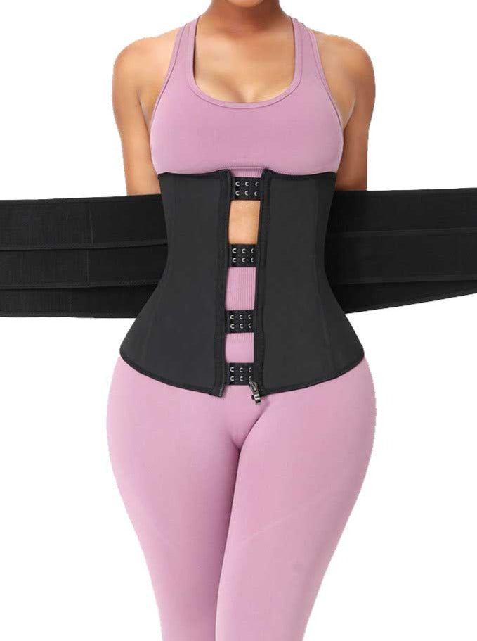 Gaine waist trainer fitness sport workout 3 bandes - MWT® Gaine minceur