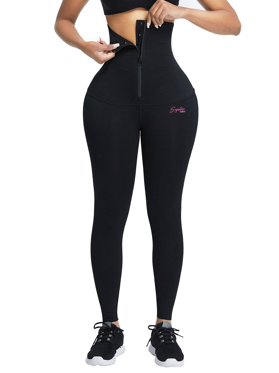 Leggaine legging taille haute ventre plat zip - MWT® Gaine minceur