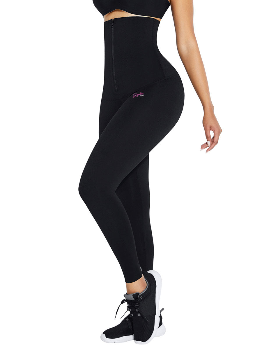 Leggaine legging taille haute ventre plat zip - MWT® Gaine minceur