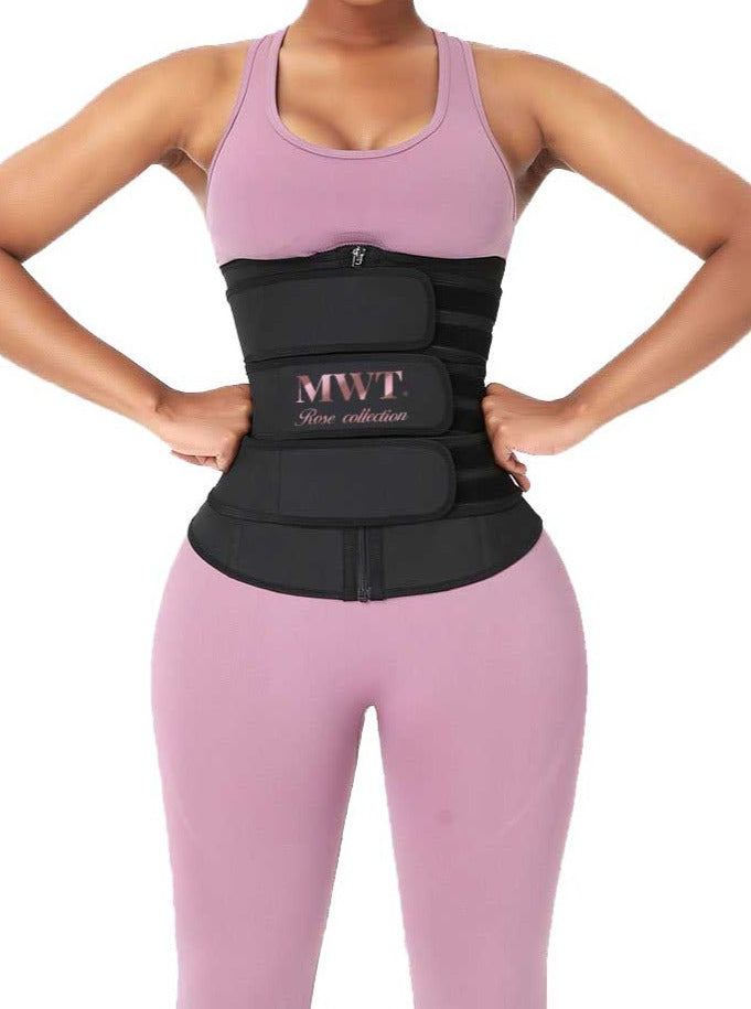 Gaine waist trainer fitness sport workout 3 bandes - MWT® Gaine minceur